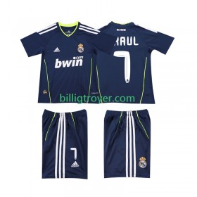 Billige Fotballdrakter Real Madrid PAUL 7 2010 2011 Barn Retro Bortedraktsett Kortermet